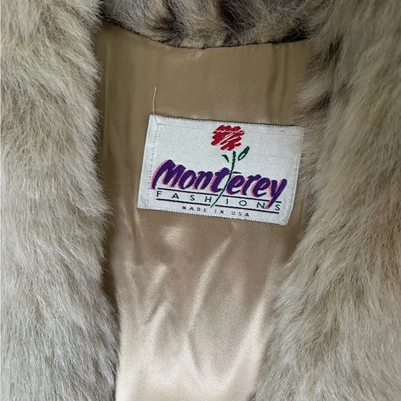 Monterey Fashions Vintage Faux Fur Long Coat 1X Made USA | Statement Winter Coat - Picture 3 of 10